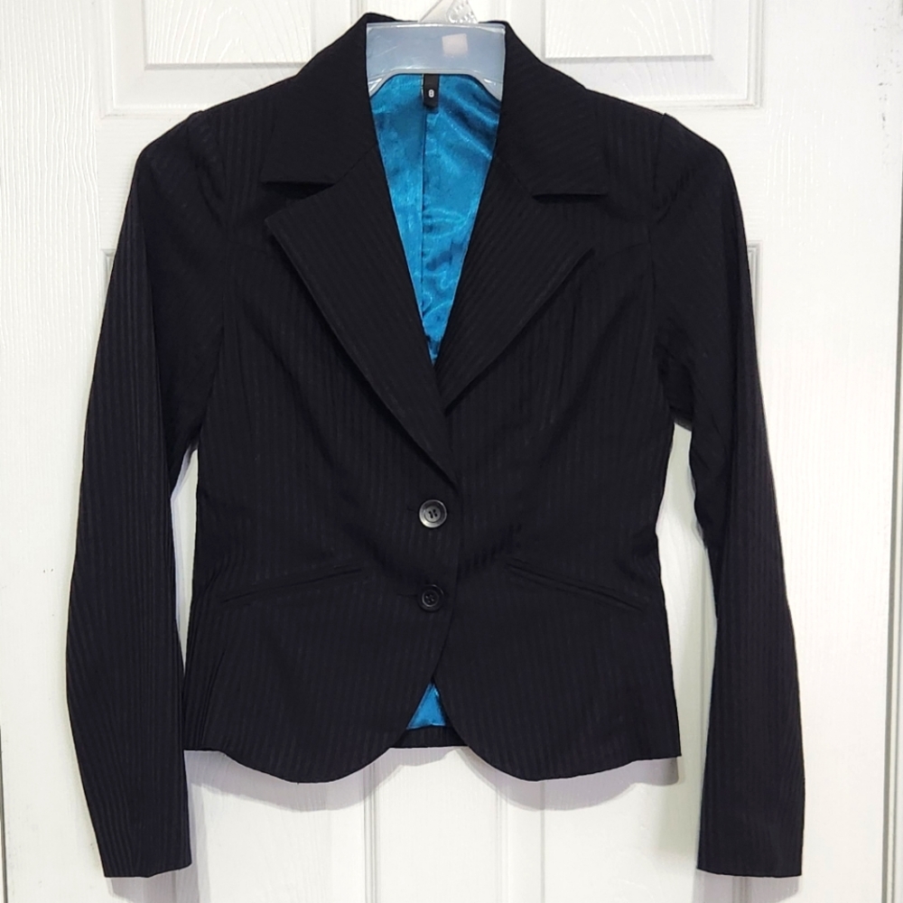 Black on Black Strip Blazer